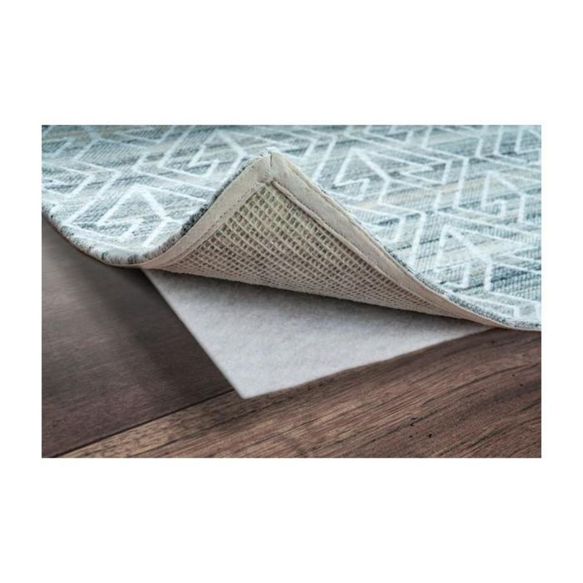 Paris Prix Sous-Tapis Antidérapant  Caoutchouc  Blanc