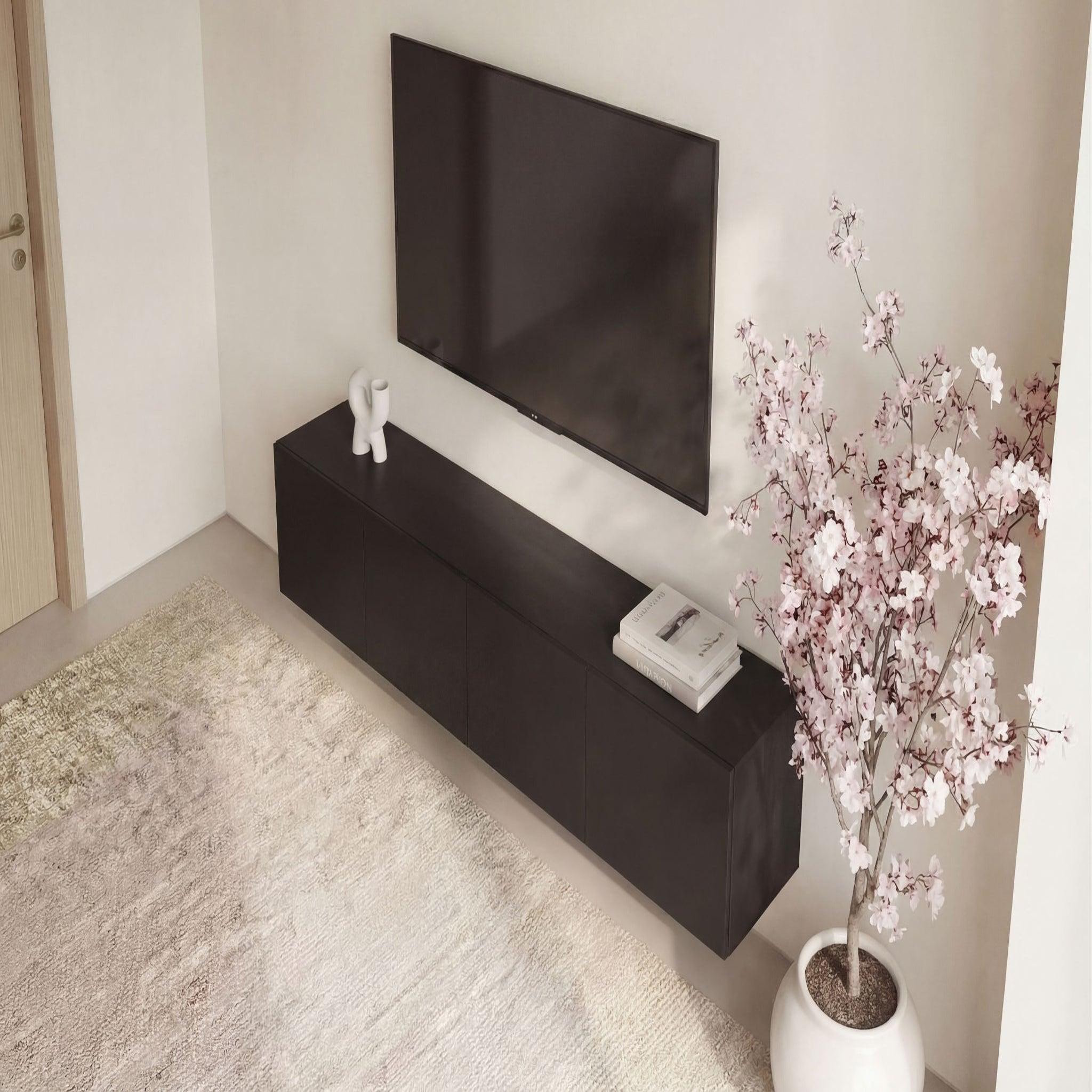 Voir la diapositive 4 : CASANOVA PARIS Naori - meuble tv 180cm en mélamine