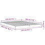 Voir la diapositive 6 : VIDAXL Cadre de lit sans matelas gris 140x190 cm bois de pin massif