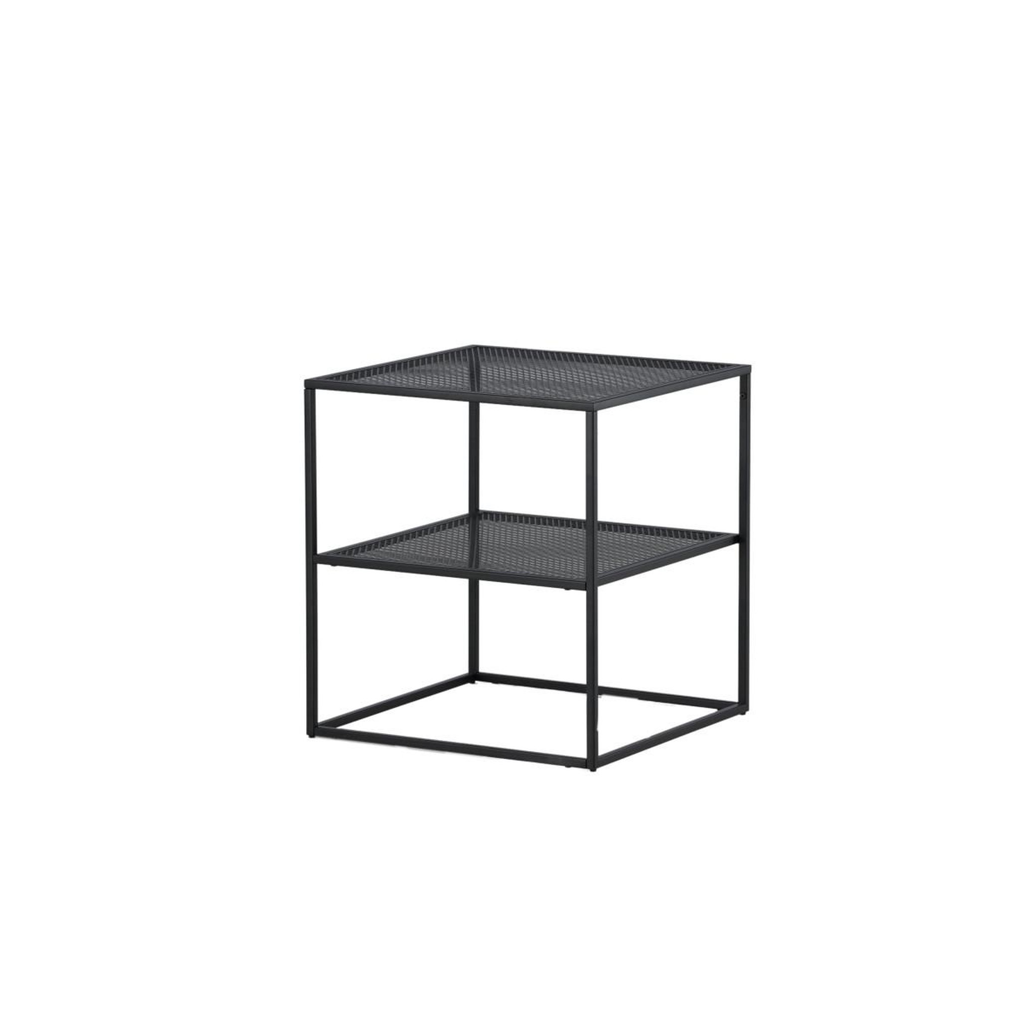 Voir la diapositive 3 : Paris Prix Table d'appoint avec étagère  netz  60cm noir