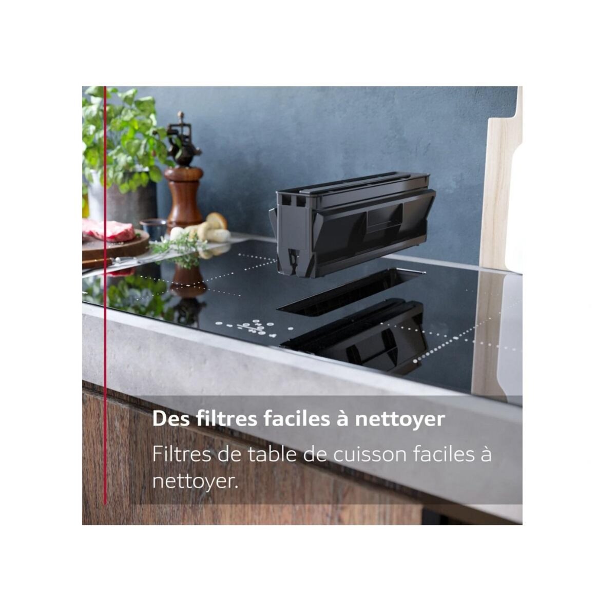 Neff Table de cuisson induction aspirante 80cm 4 feux 7400w noir - V68TTX4L0