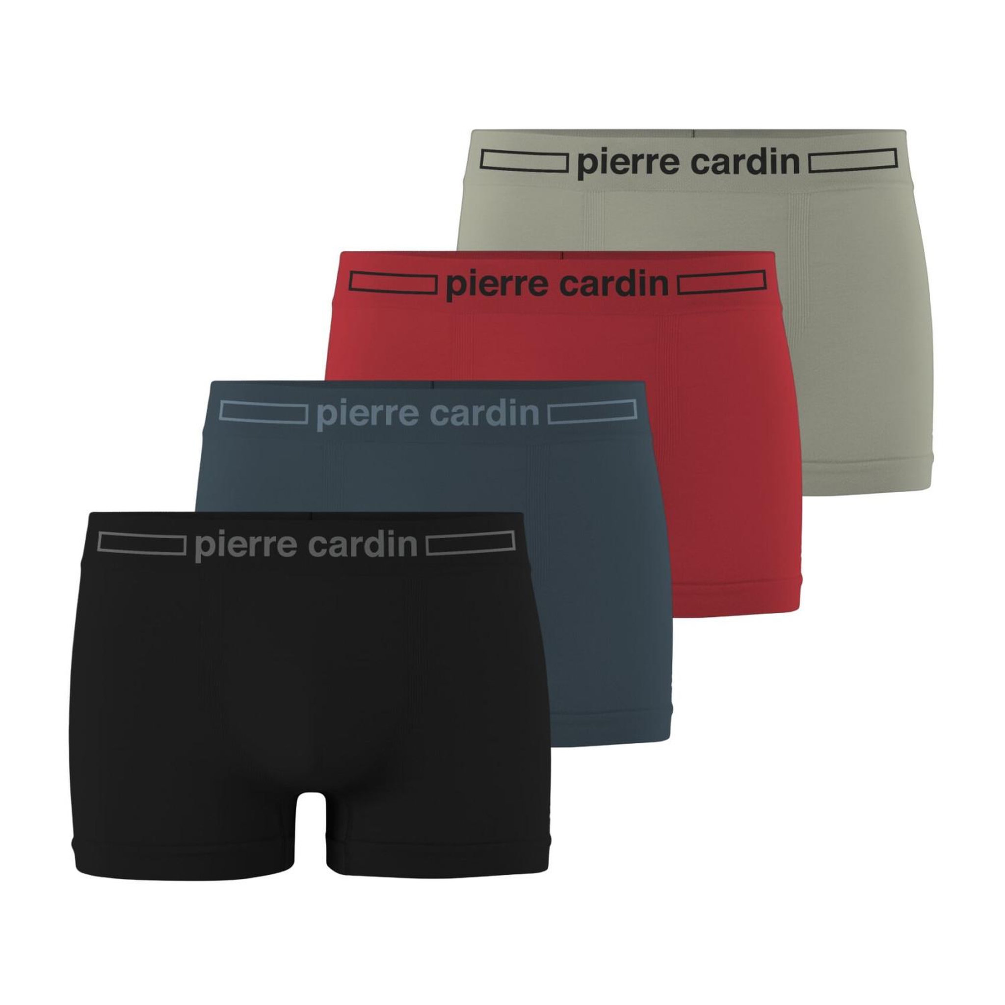 Voir la diapositive 1 : PIERRE CARDIN Lot de 4 boxers homme Seamless Enrique