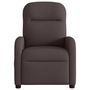 Voir la diapositive 3 : VIDAXL Fauteuil inclinable Marron fonce Tissu