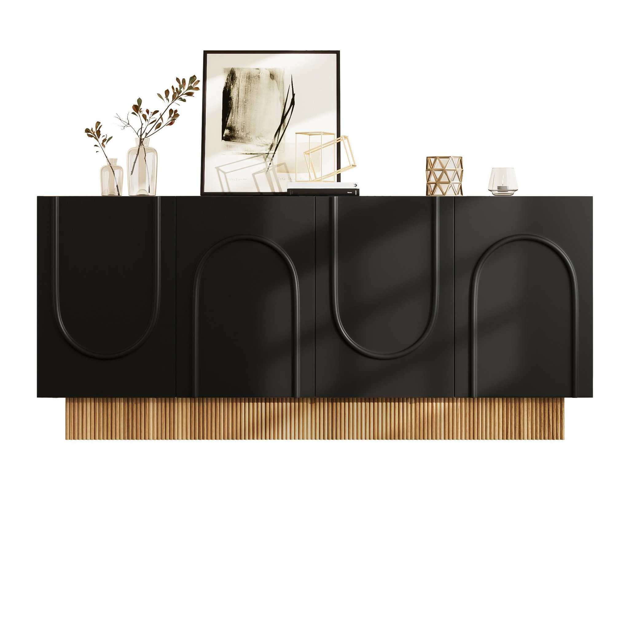 MERAX Buffet. Coloris disponibles : Noir, Blanc