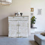 Voir la diapositive 5 : Paris Prix Buffet Design en Bois Sculpté  Ronny II  85cm Blanc