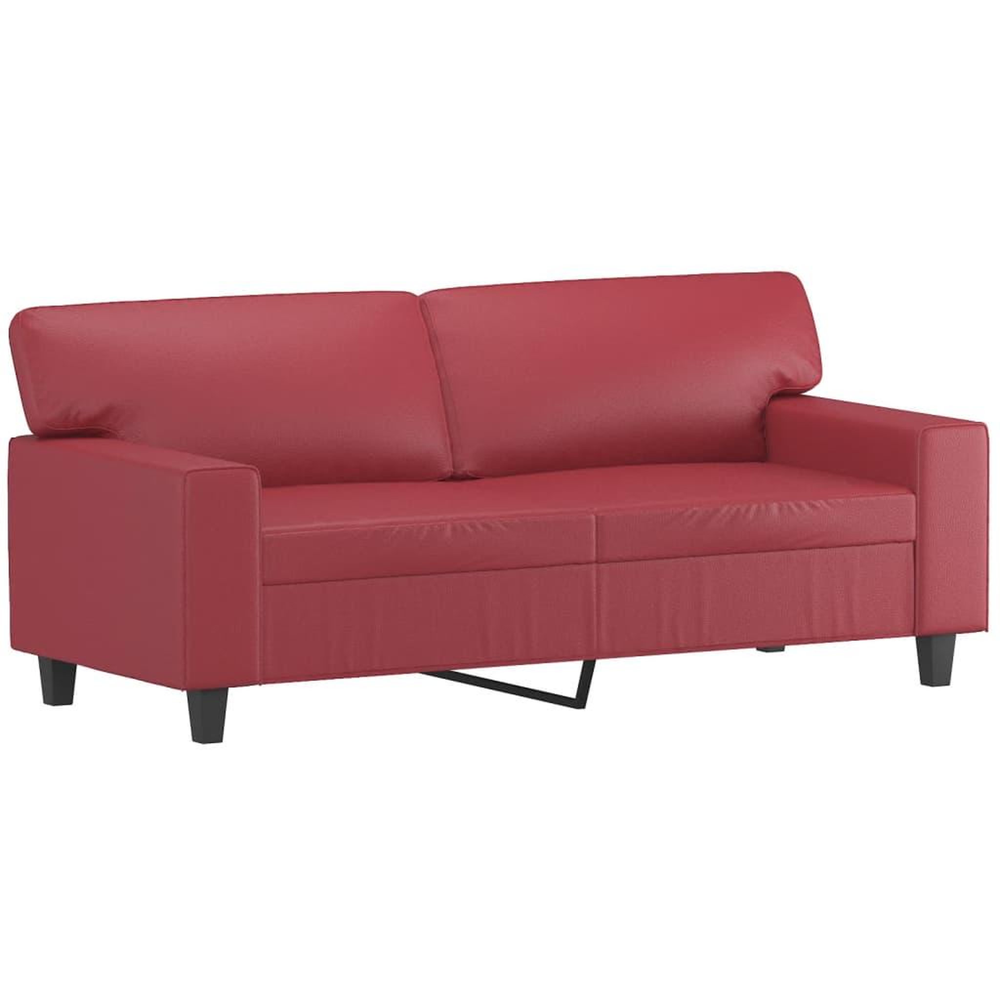 Voir la diapositive 4 : VIDAXL Ensemble de canapes 3 pcs rouge bordeaux similicuir