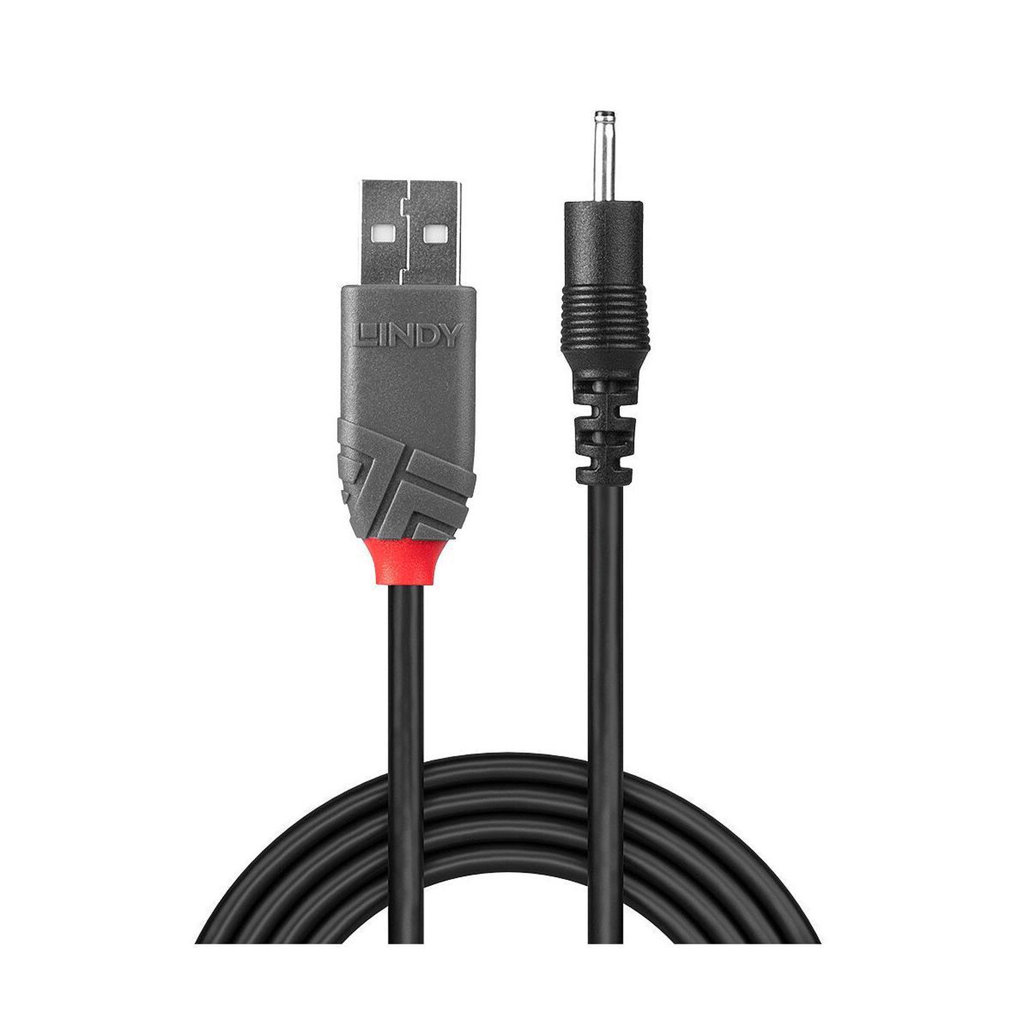 Voir la diapositive 3 : LINDY Lindy 70265 câble électrique Noir 1,5 m USB A EIAJ-01 (2.5 mm, 0.7 mm)