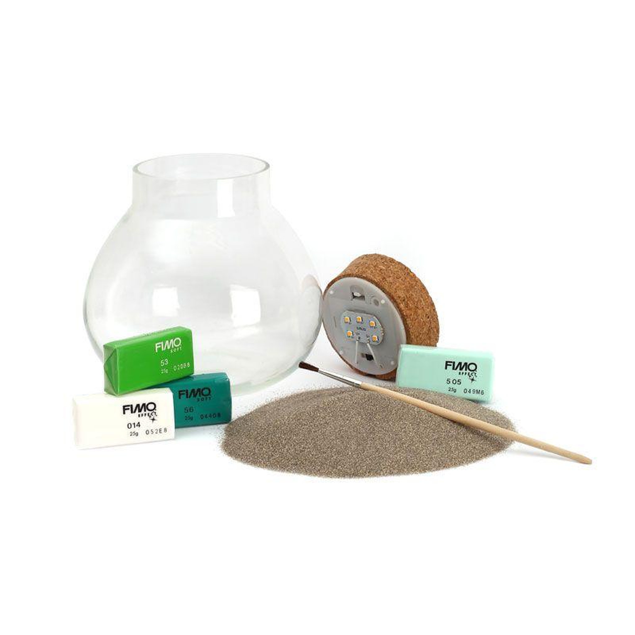 Voir la diapositive 3 : Fimo Kit  Terrarium LED Graine creative