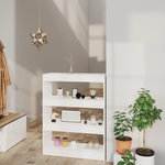 VIDAXL Bibliotheque/Cloison Blanc 80x30x103 cm Bois d'ingenierie