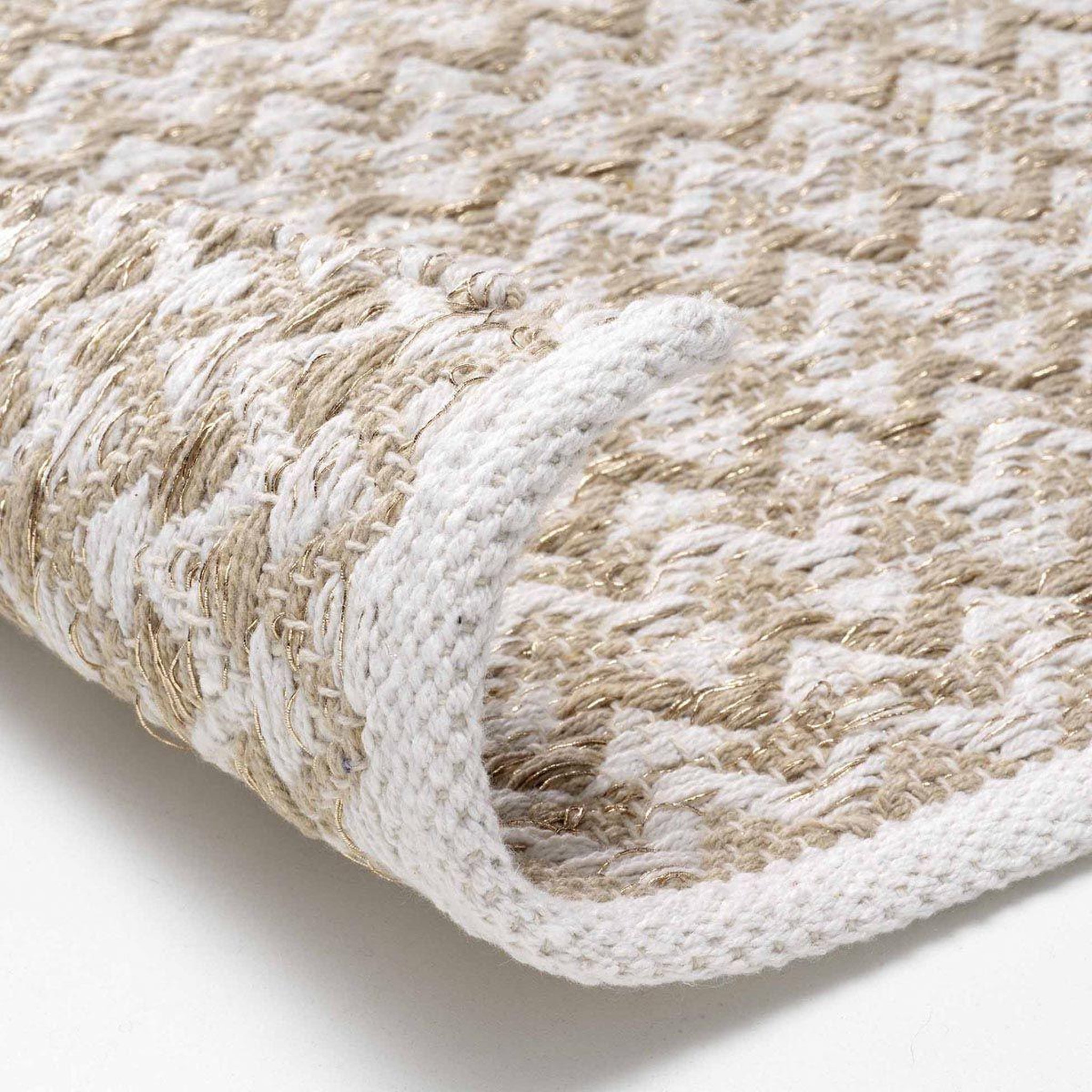 Voir la diapositive 3 : Douceur d'Intérieur Tapis déco fantaisie  belem  60x90cm naturel