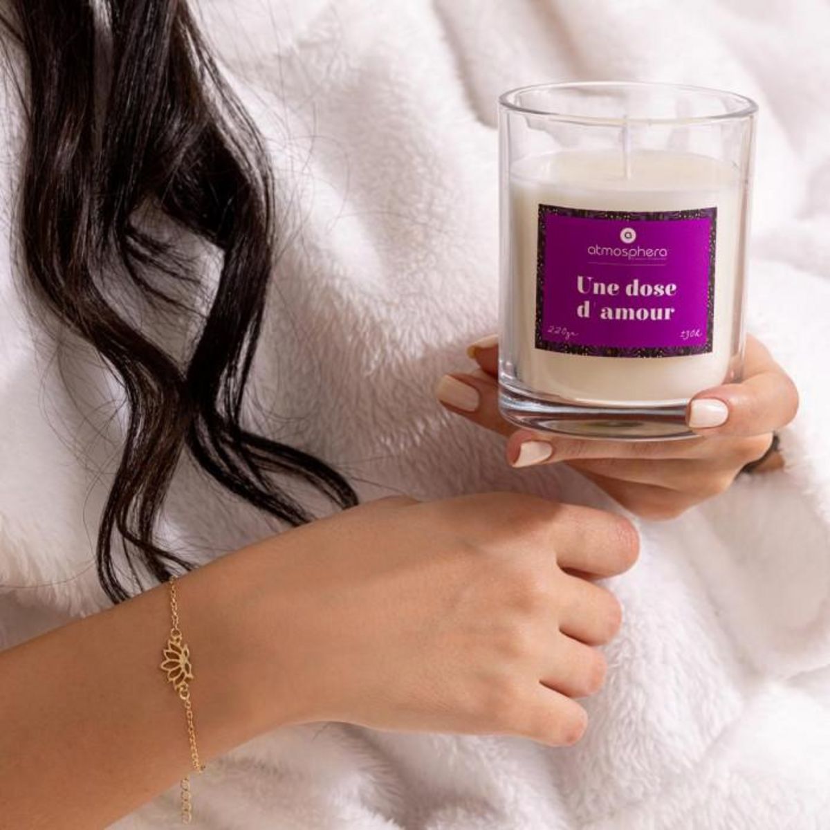 ATMOSPHERA Bougie Parfumée Avec Bijou  Mily  220g Fruits Rouges