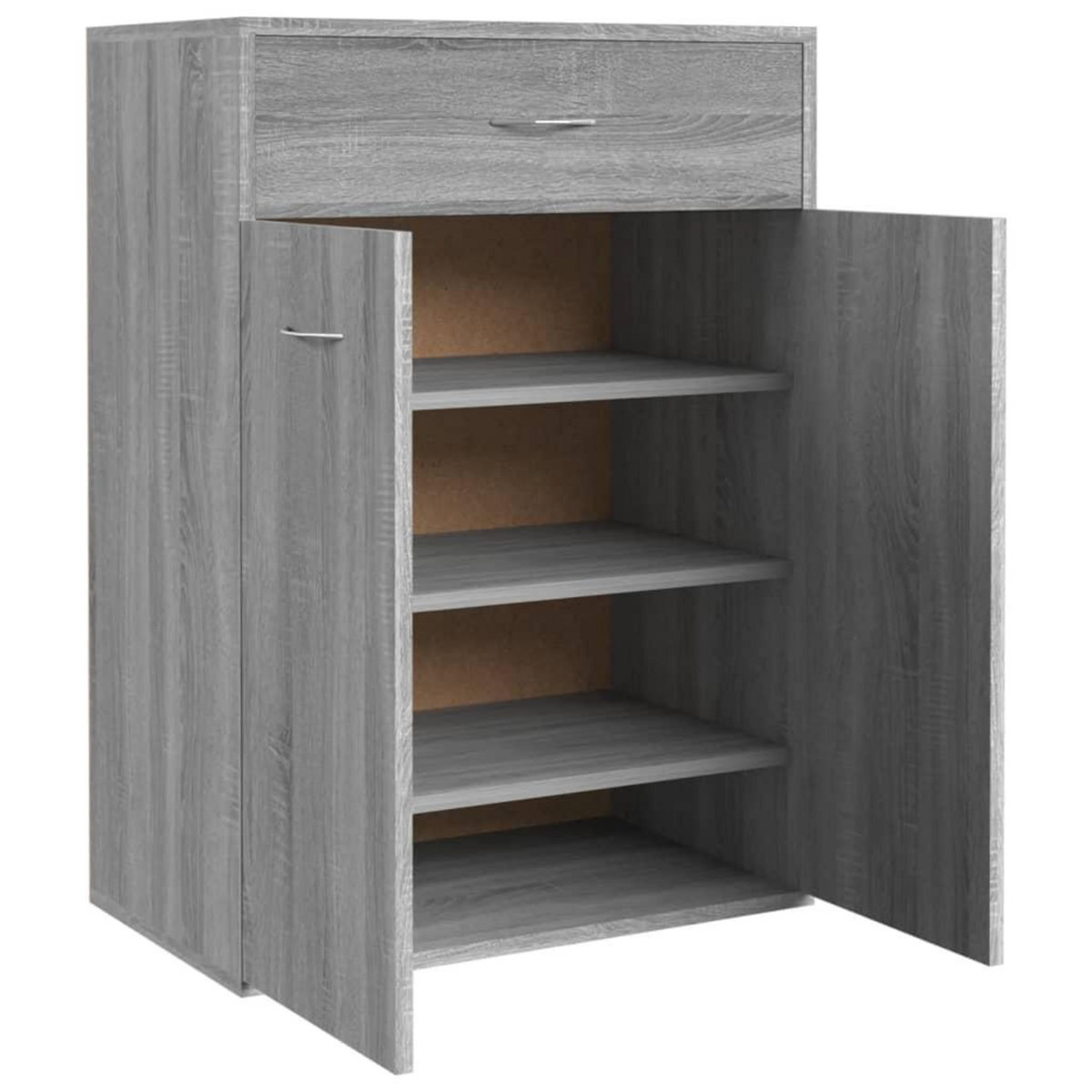 VIDAXL Armoire a chaussures Sonoma gris 60x35x84 cm Bois d'ingenierie