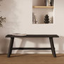 Voir la diapositive 2 : Rendez vous déco Banc noir en bois de manguier 110 cm-Toxis
