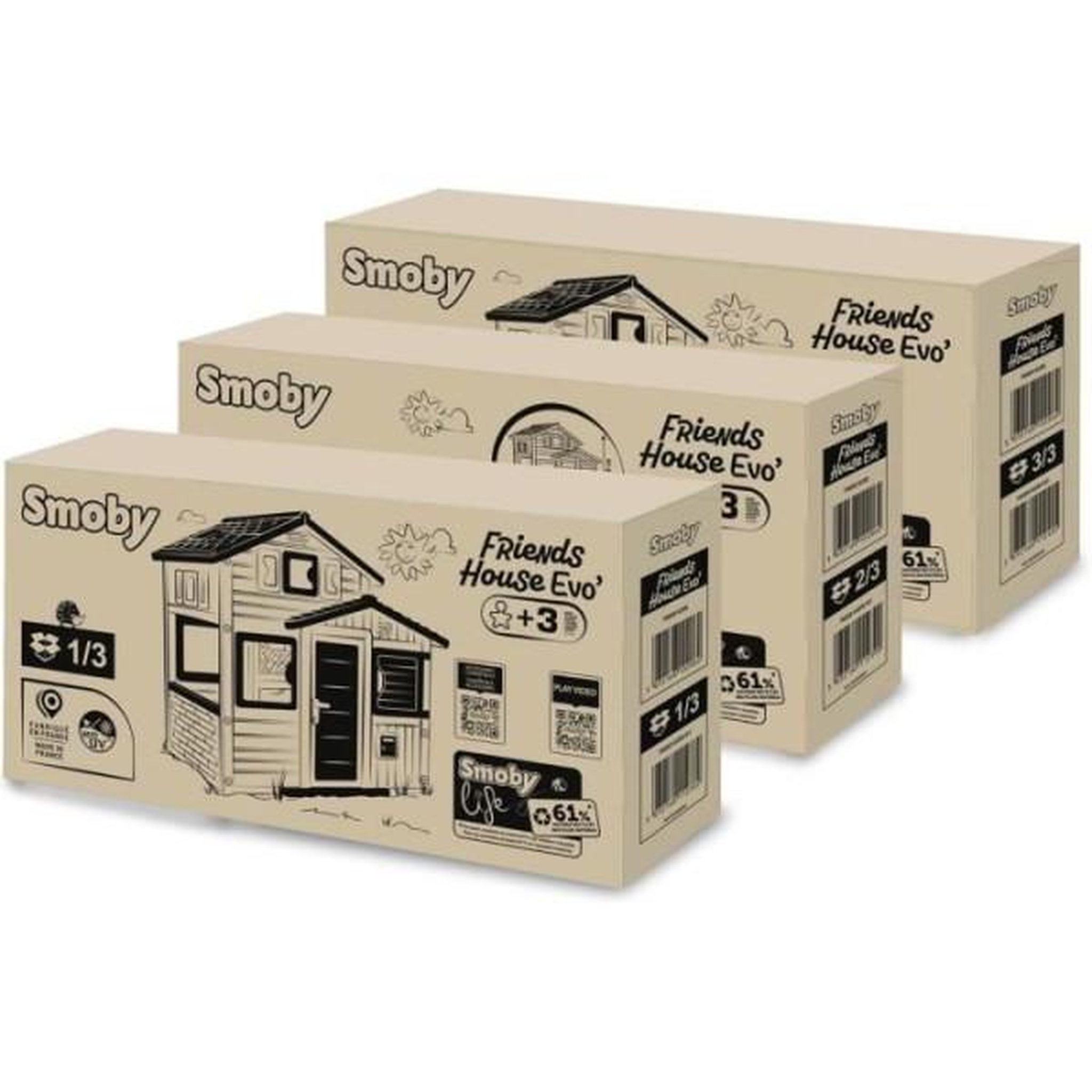 Voir la diapositive 6 : SMOBY Maison de jardin Smoby Life Friends House Evo