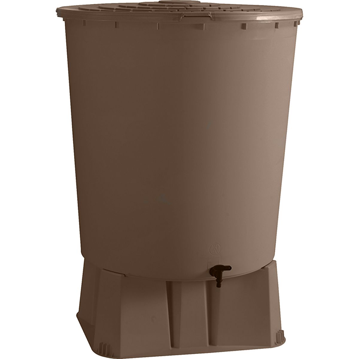 Belli Récupérateur d'eau avec socle Taupe - 350L - ECOBASIC