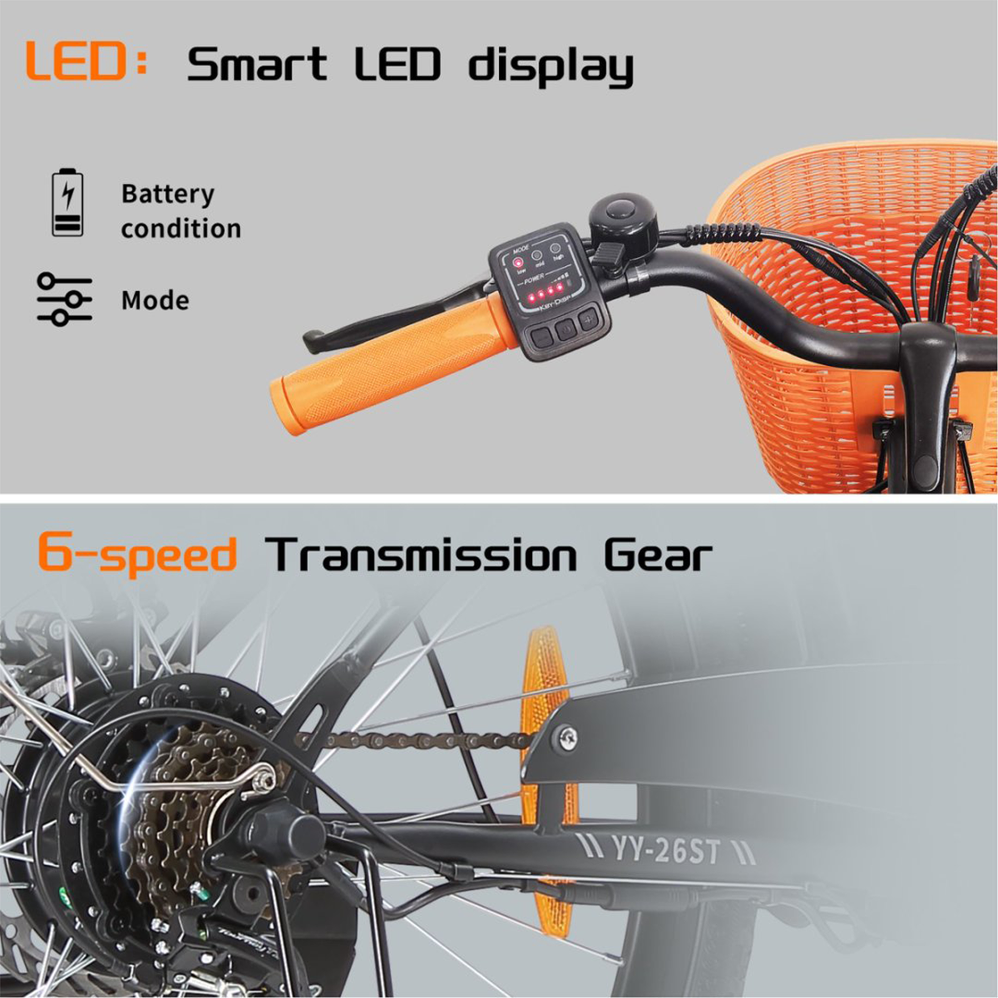 Voir la diapositive 5 : TTGO Vélo électrique urbain TTGO YY-26ST, 350 W