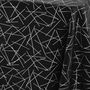 Voir la diapositive 3 : Paris Prix Nappe Antitache Imprimé  Mikado  140x240cm Noir & Argent