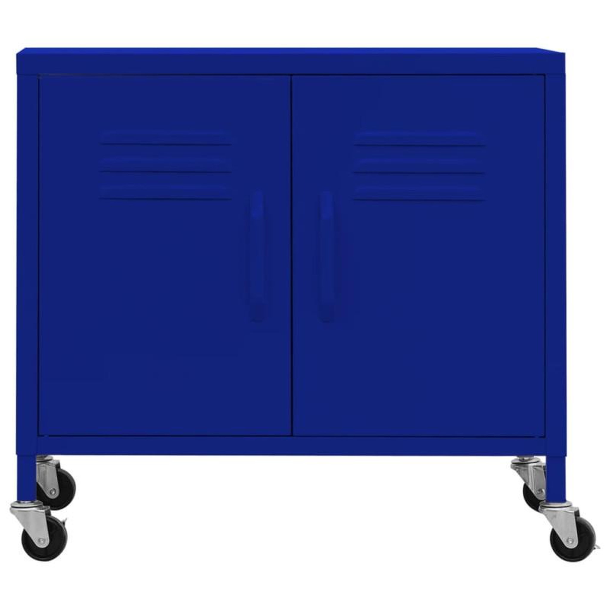 Voir la diapositive 3 : VIDAXL Armoire de rangement Bleu marine 60x35x56 cm Acier