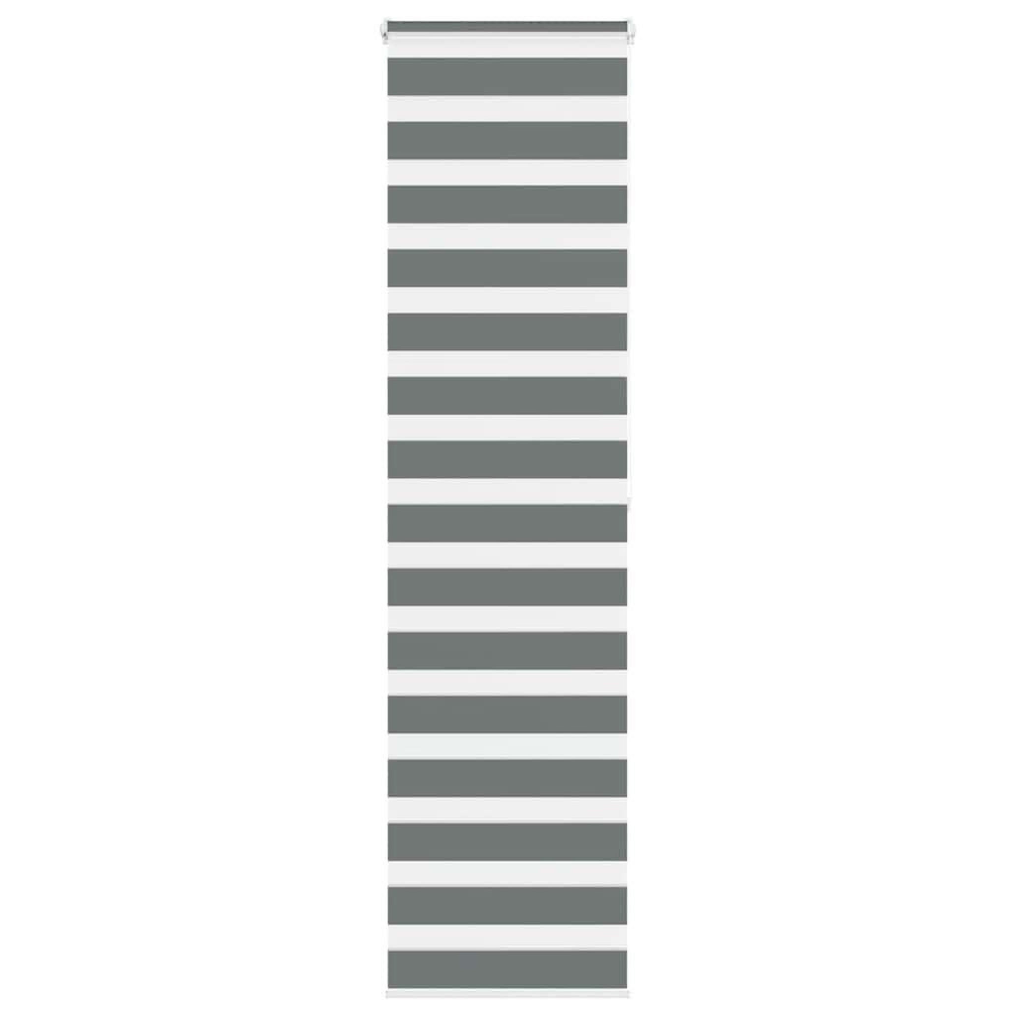 VIDAXL Store zebre gris fonce largeur du tissu 60,9 cm polyester