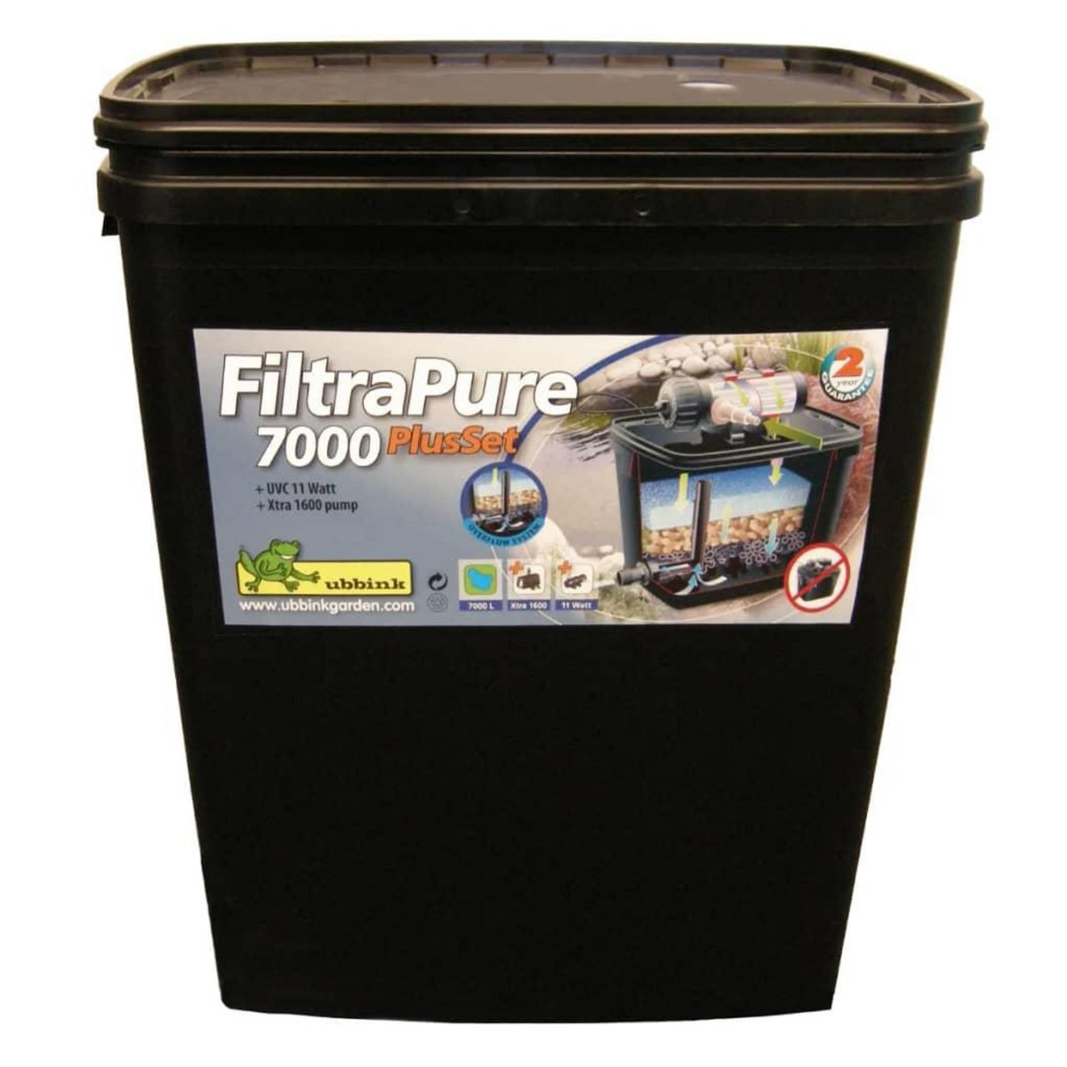 Ubbink Ubbink Ensemble de filtre de bassin FiltraPure 7000 Plus 37 L 1355972