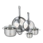 ELO Ensemble de 2 Poêles de cuisson 24 et 32 cm et 3 faitouts 12, 14 et 24 cm Elo Profi Brillant