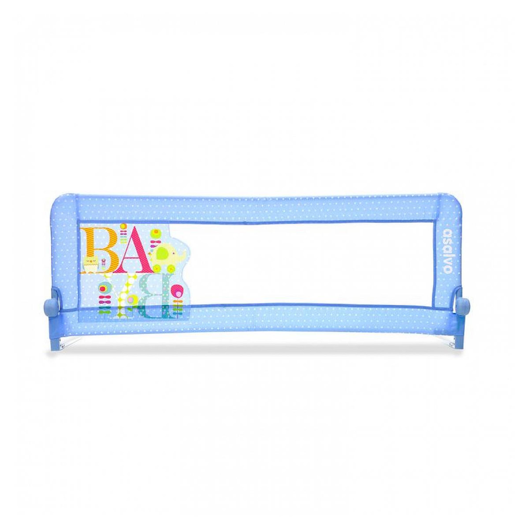Asalvo Barrière de lit 2 en 1 pour bébé en bleu - Sécurité et praticité