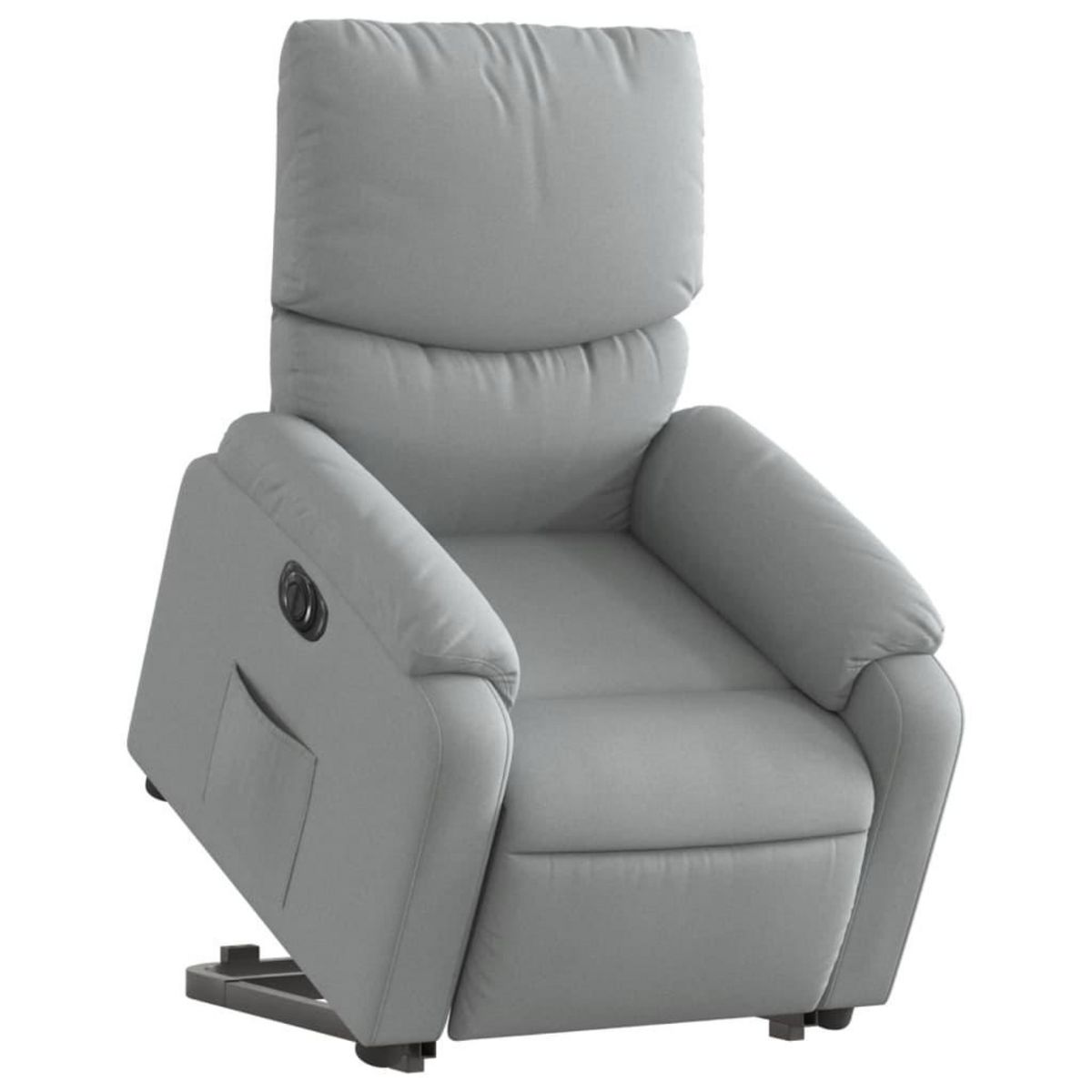 VIDAXL Fauteuil inclinable electrique gris clair tissu