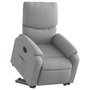 Voir la diapositive 3 : VIDAXL Fauteuil inclinable electrique gris clair tissu