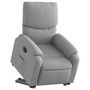Voir la diapositive 3 : VIDAXL Fauteuil inclinable electrique gris clair tissu