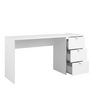 Voir la diapositive 2 : Bureau droit 3 tiroirs L150cm WHITE