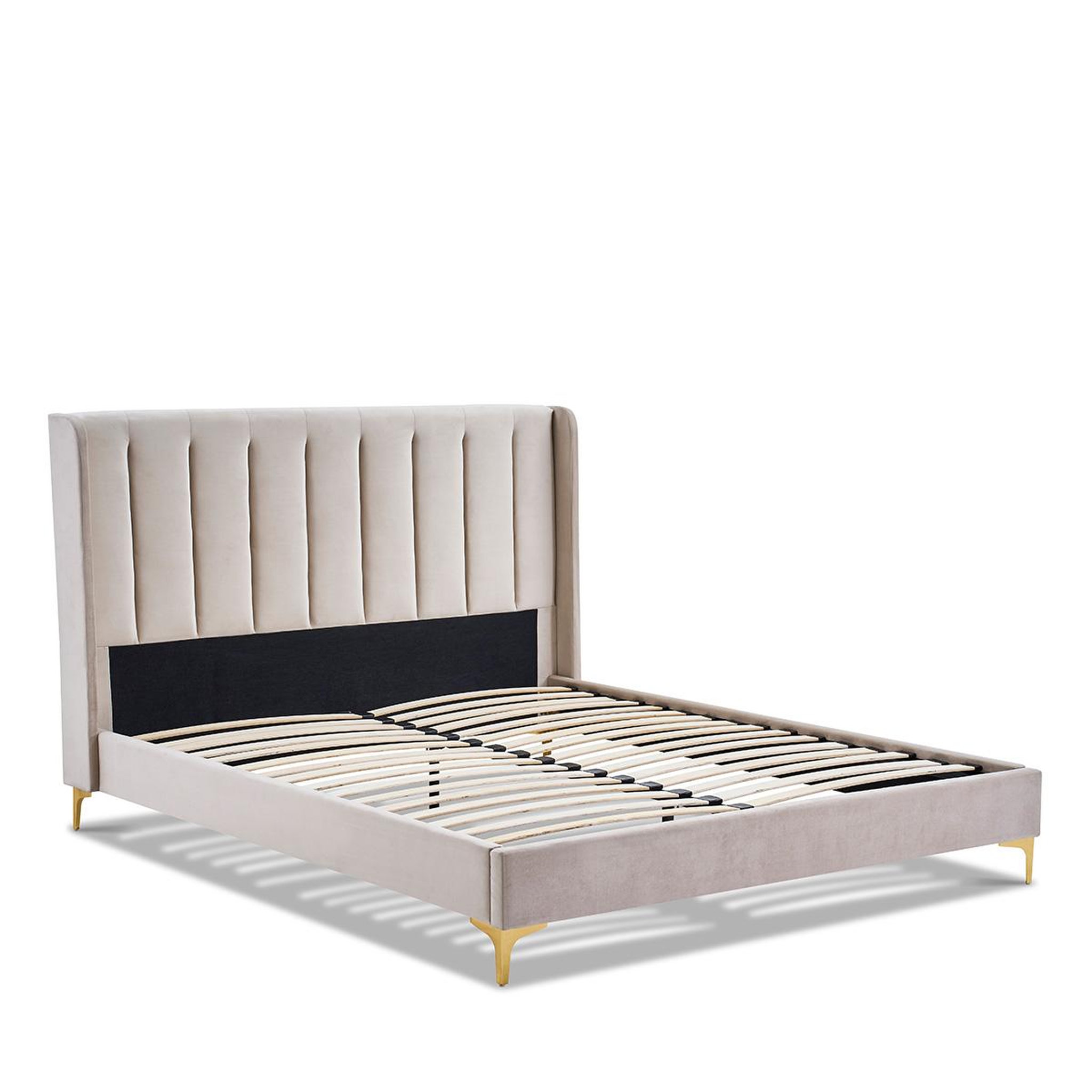 Voir la diapositive 4 : BELLECOUR Bellecour literie | sommier avec tête de lit lavezzi | coloris beige