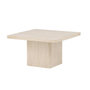Voir la diapositive 3 : Paris Prix Table Basse Effet Travertin  Qvart  80cm Beige