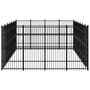 Voir la diapositive 3 : VIDAXL Chenil d'exterieur pour chiens Acier 25,8 m²