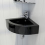 Voir la diapositive 1 : VIDAXL Lavabo avec trou de trop-plein 45x32x12,5 cm Noir