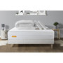Voir la diapositive 1 : SEPTNUITS PACK Matelas + sommier kit blanc Memo Bio Mousse à mémoire de forme Maxi épaisseur + Couette + 2 oreillers