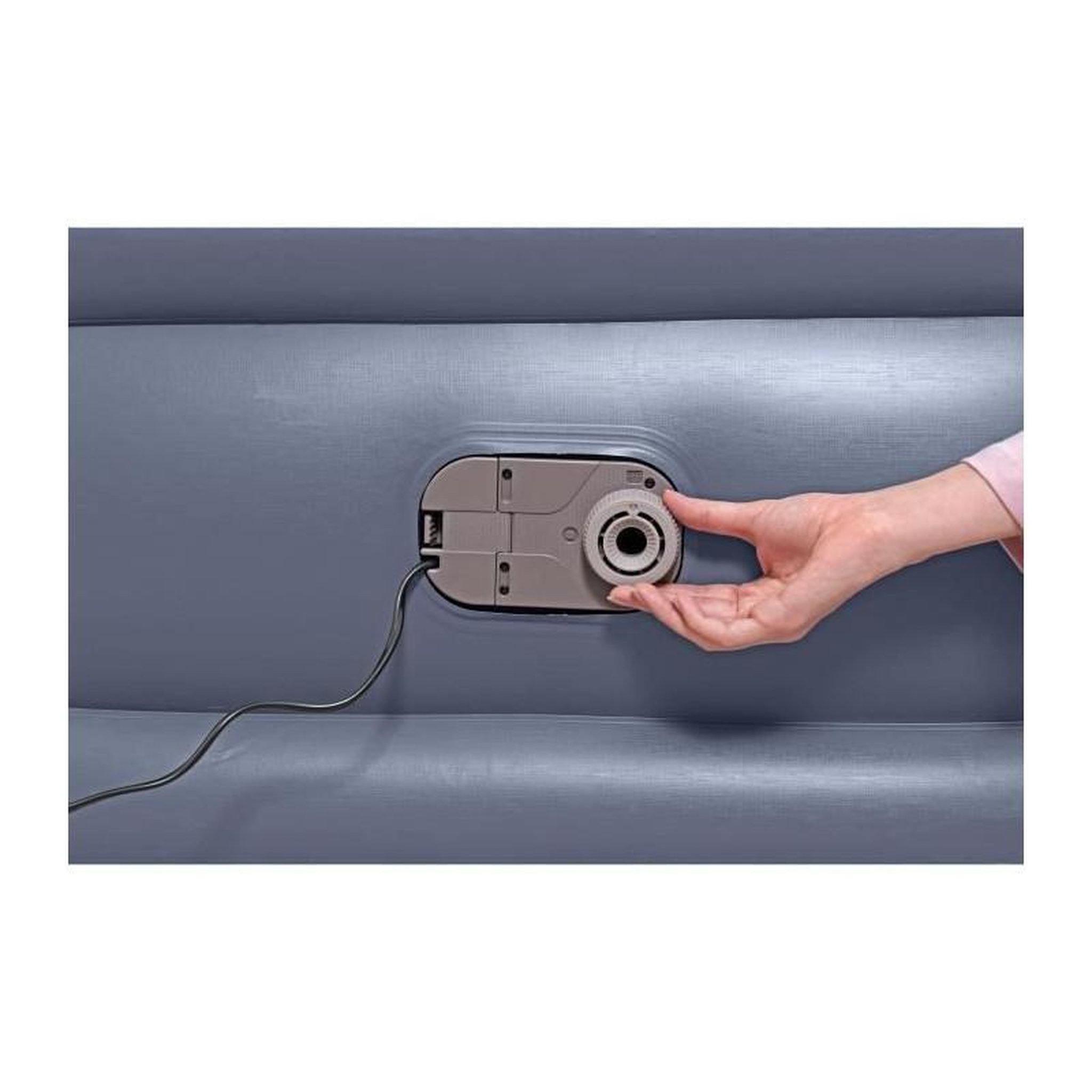 Voir la diapositive 5 : BESTWAY Lit gonflable - BESTWAY - 6713G - Tritech™ - 1 place, 191 x 97 x 51 cm, pompe électrique intégrée, cadre de lit