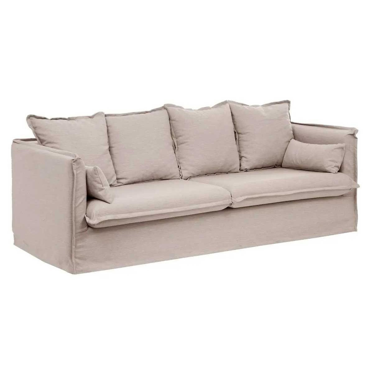 ATMOSPHERA Canapé Convertible  Odilon  200cm Beige Lin