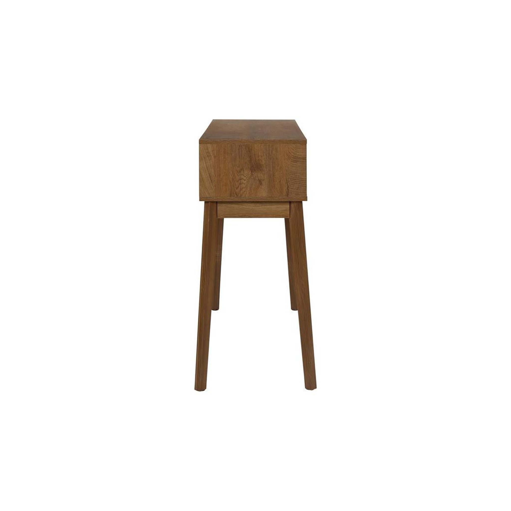 Voir la diapositive 4 : The Home Deco Factory Console 2 Tiroirs  Forest  100cm Marron