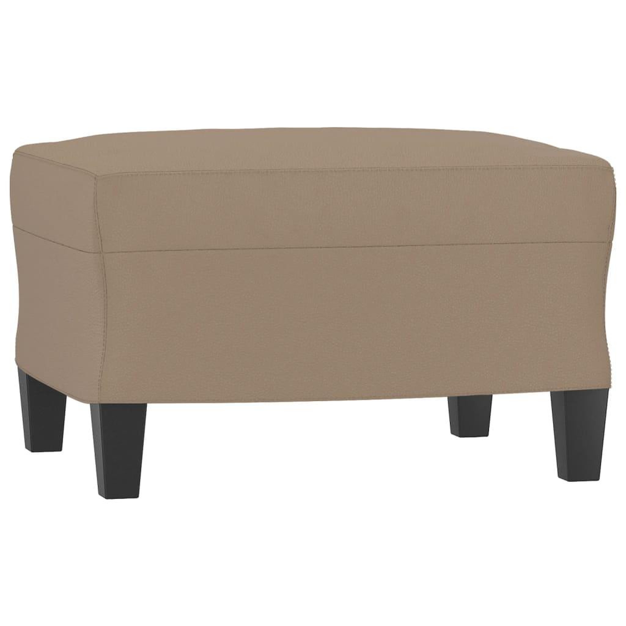 Voir la diapositive 5 : VIDAXL Fauteuil avec repose-pied Cappuccino 60 cm Similicuir