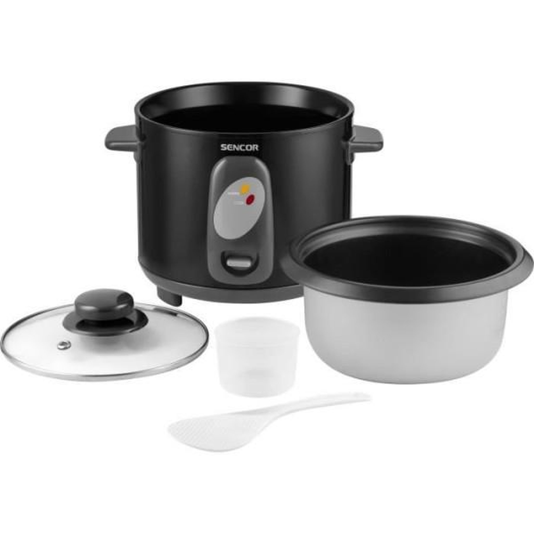 Voir la diapositive 2 : MARKET24 Cuiseur de Riz Electrique  - SENCOR - SRM 1001BK - 400 W - 1 L - Noir