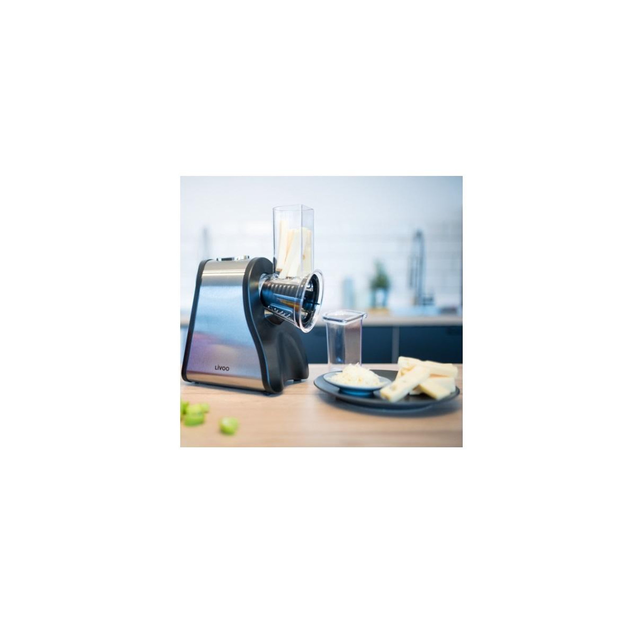 Voir la diapositive 5 : LIVOO Râpe électrique multifonction 200 w noir - DOP192