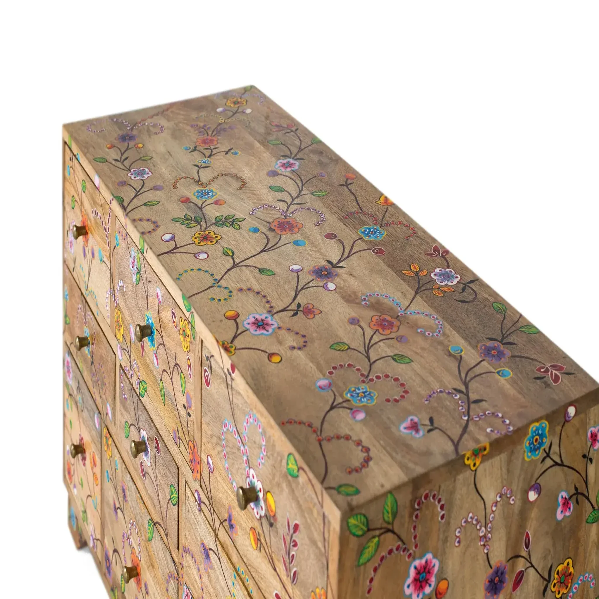 Voir la diapositive 3 : GINER Y COLOMER SL Commode en bois de manguier 80 cm style ethnique décoratif