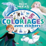 MES COLORIAGES AVEC STICKERS LA REINE DES NEIGES, Disney