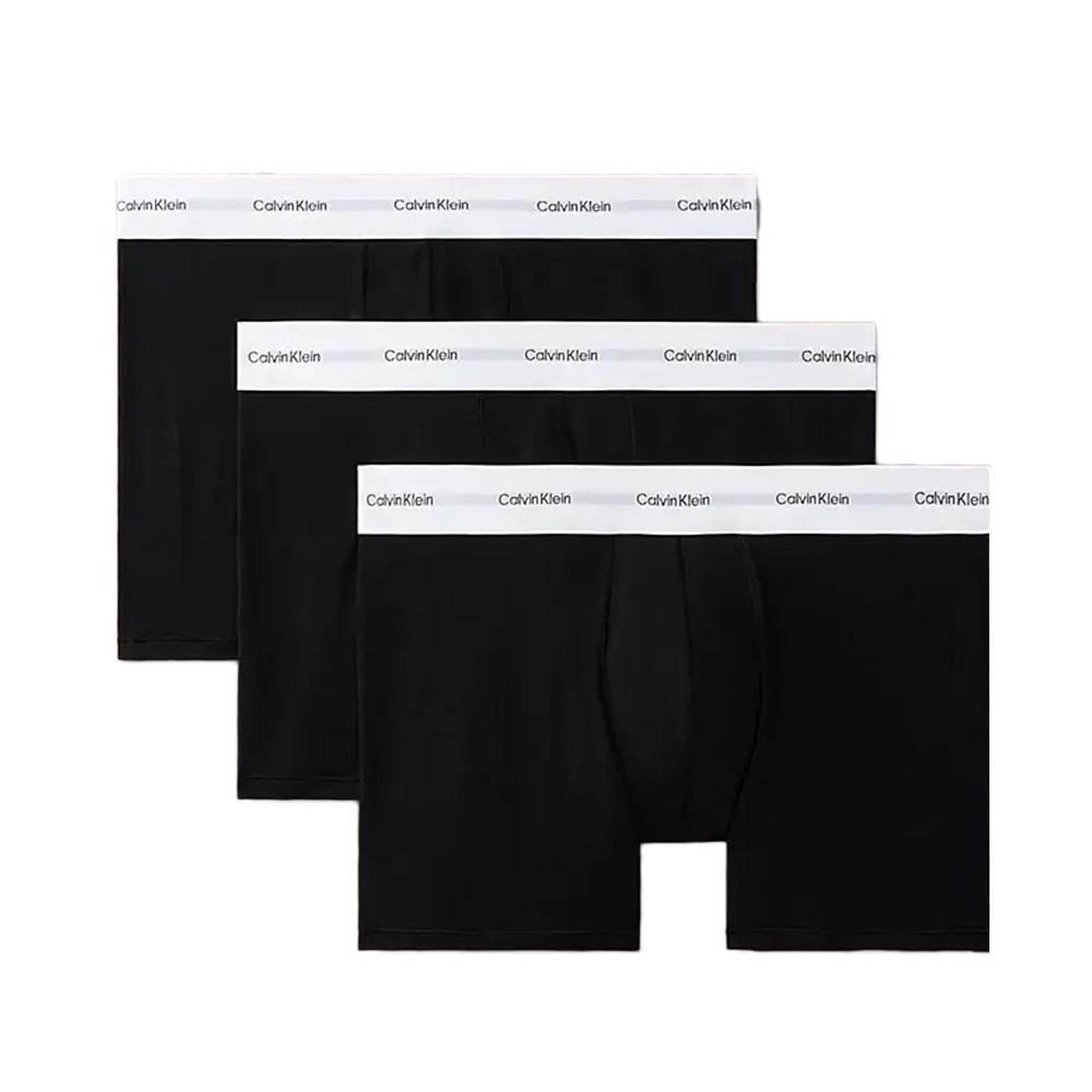 CALVIN KLEIN JEANS x3 Boxers Noir/Blanc  Homme Calvin Klein Jeans Brief. Coloris disponibles : Noir