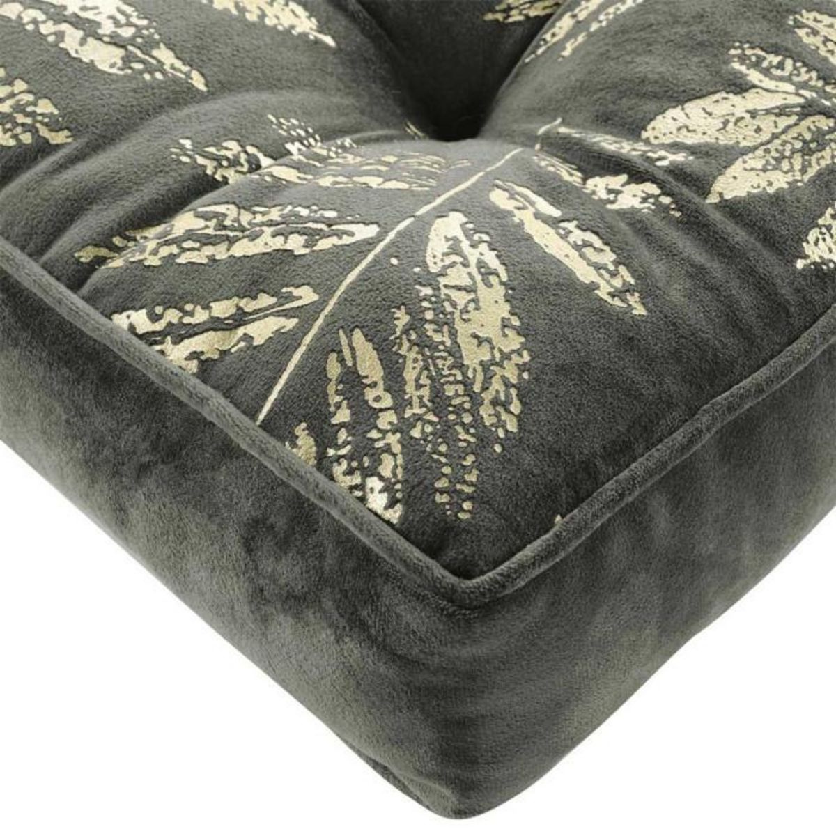 Paris Prix Coussin de Sol Imprimé  Adelor  40x40cm Anthracite