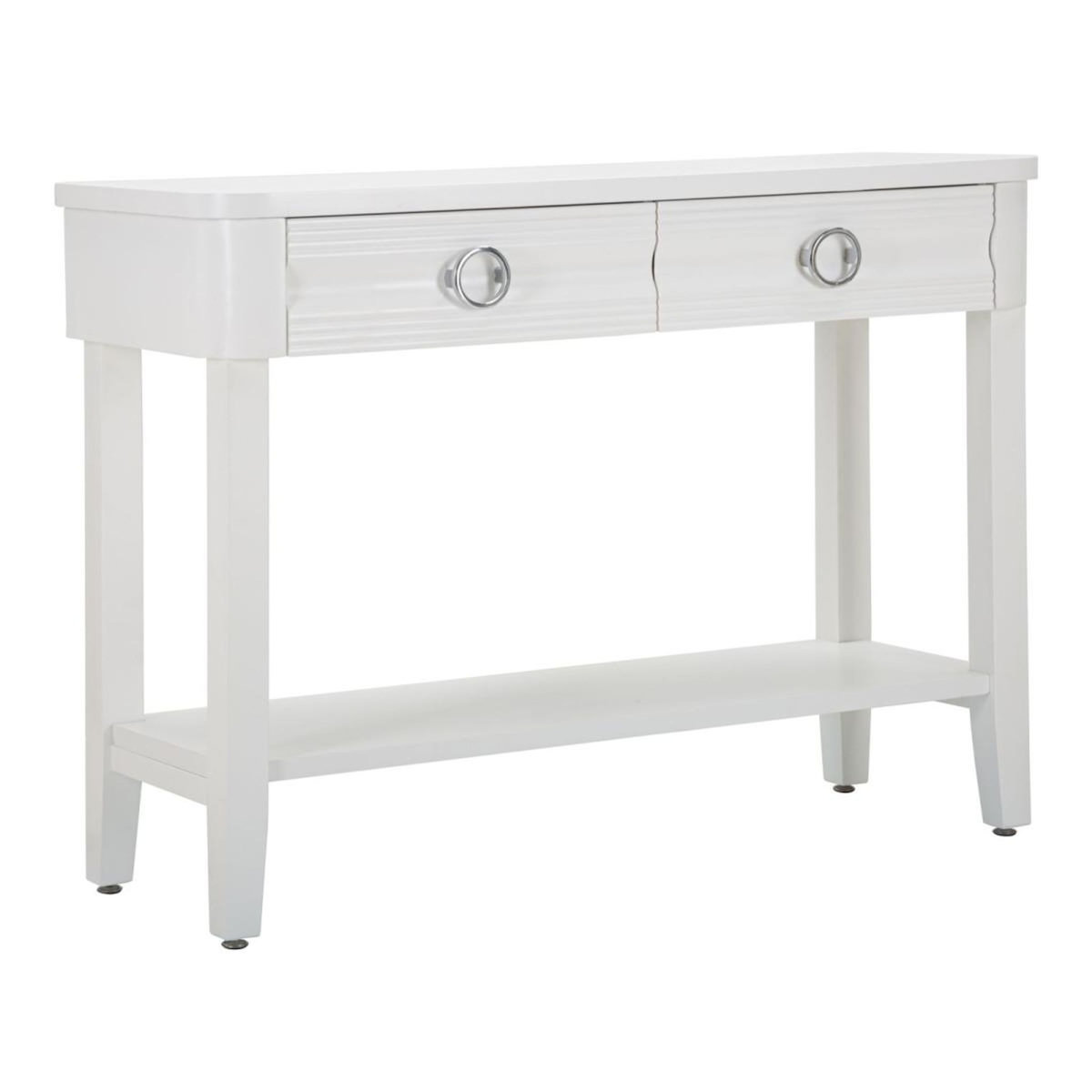Paris Prix Console en Bois  Shine  110cm Blanc