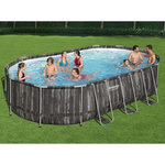 BESTWAY Bestway Ensemble de piscine ovale Power Steel 488x305x107 cm