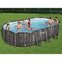 Voir la diapositive 1 : BESTWAY Bestway Ensemble de piscine ovale Power Steel 488x305x107 cm