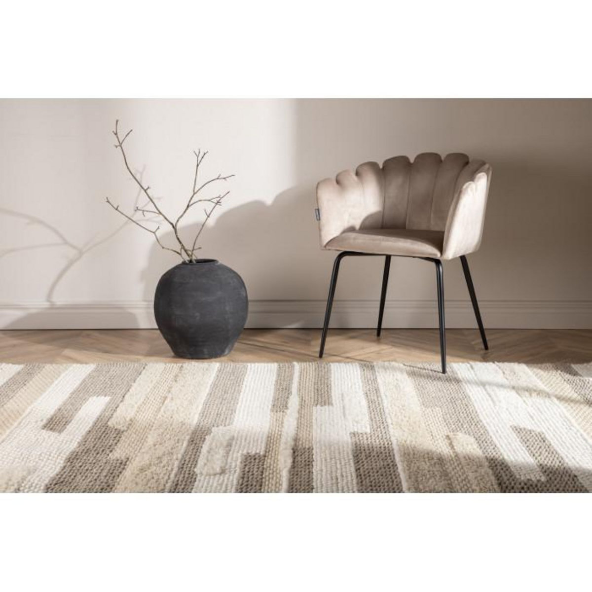 Paris Prix Tapis Déco en Laine  Sixten  162x230cm Multicolore