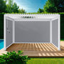 Voir la diapositive 1 : SWEEEK Pergola bioclimatique aluminium 3x4m + 2 stores 3m + 1 store 4m Triomphe